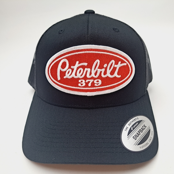 Peterbilt 379 Patch Mens Baseball Cap Hat Low Profile - Picture 2 of 4
